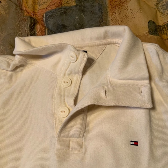 Tommy Hilfiger Long Sleeve Polo Shirt Sweater (Men’s Medium/Women’s Large) - Picture 3 of 11
